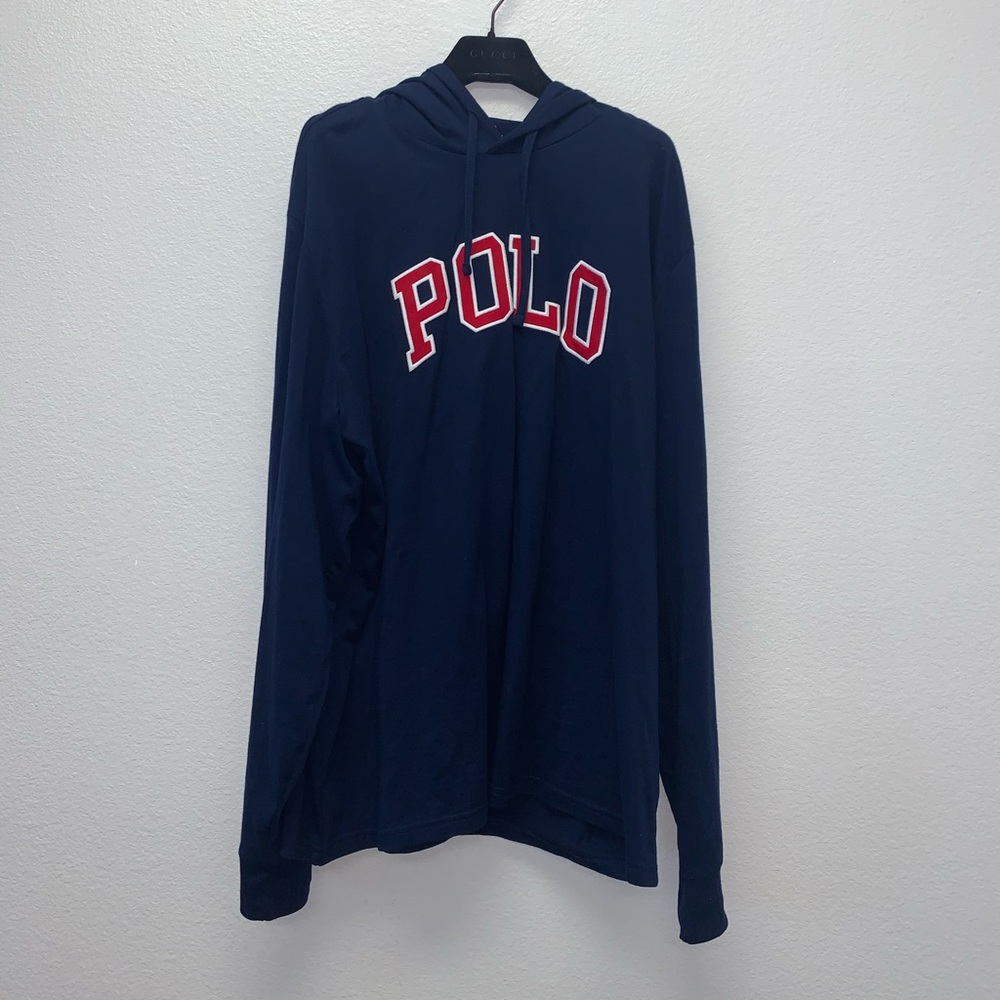 Polo Long Sleeve Tee with Hoodie